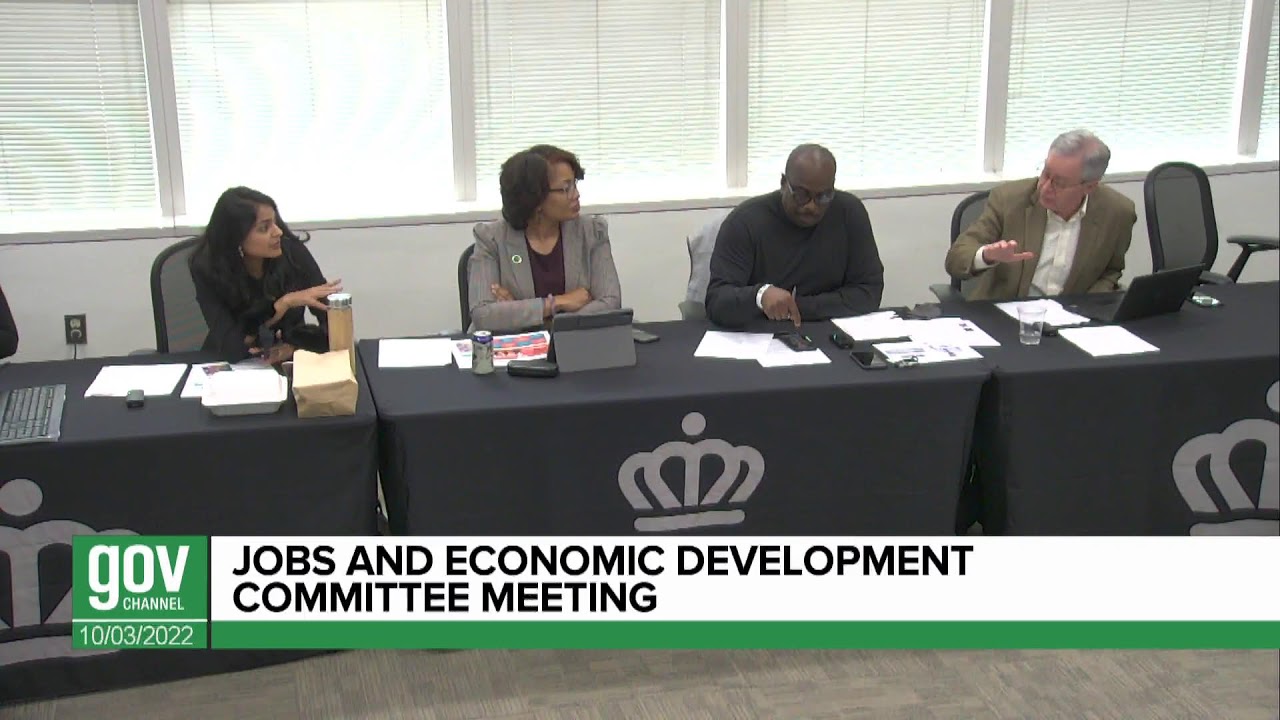 Job & Economic Development Committee Mtg - October 3, 2022