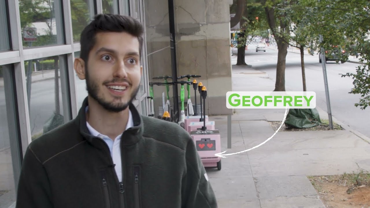 Tiny Mile Delivery Robot, Geoffrey, Makes Friends in Charlotte