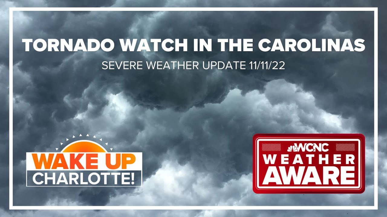Tornado Watch in Charlotte area as Nicole moves in: #WakeUpCLT To Go