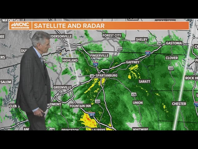 A rainy Tuesday for the Carolinas