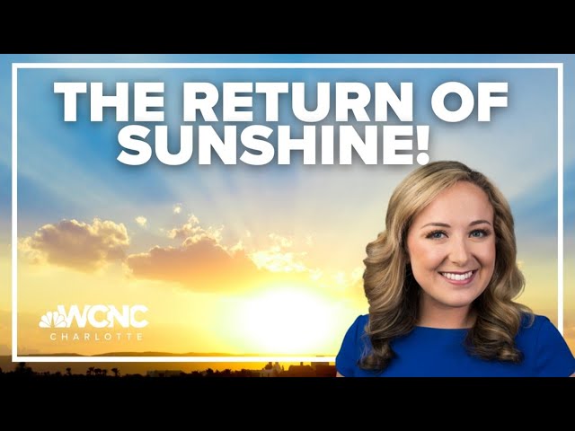 Sunshine is back with slightly warmer temperatures