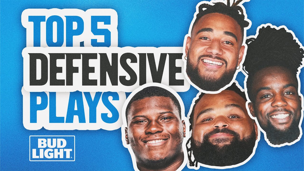 Big Man Interceptions! Panthers Top 5 Defensive Plays | 2022 Season