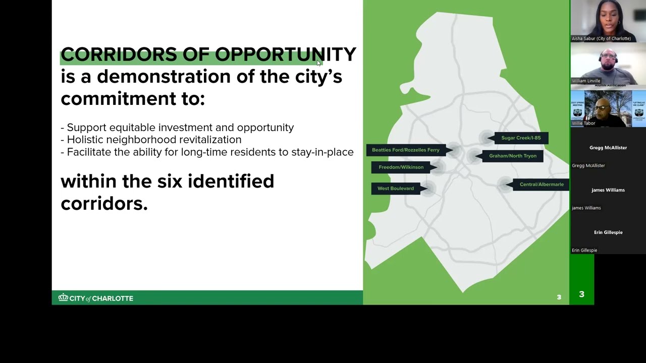 Corridors of Opportunity North Graham/North Tryon Workshop