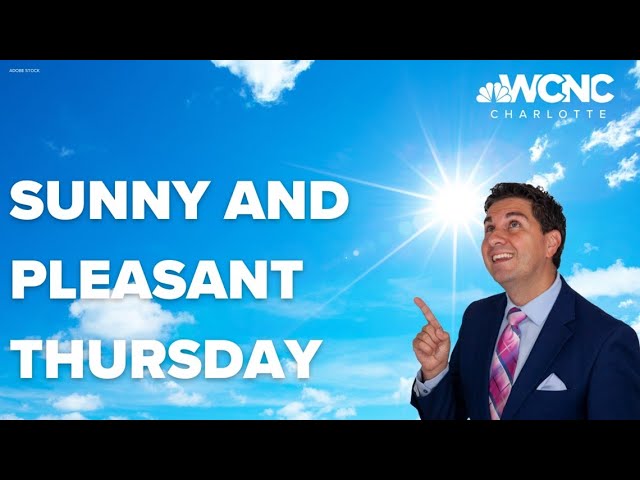 Forecast: Sunny and pleasant Thursday