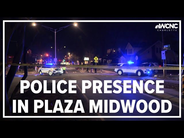 Large police presence in Plaza Midwood, 1 person hospitalized