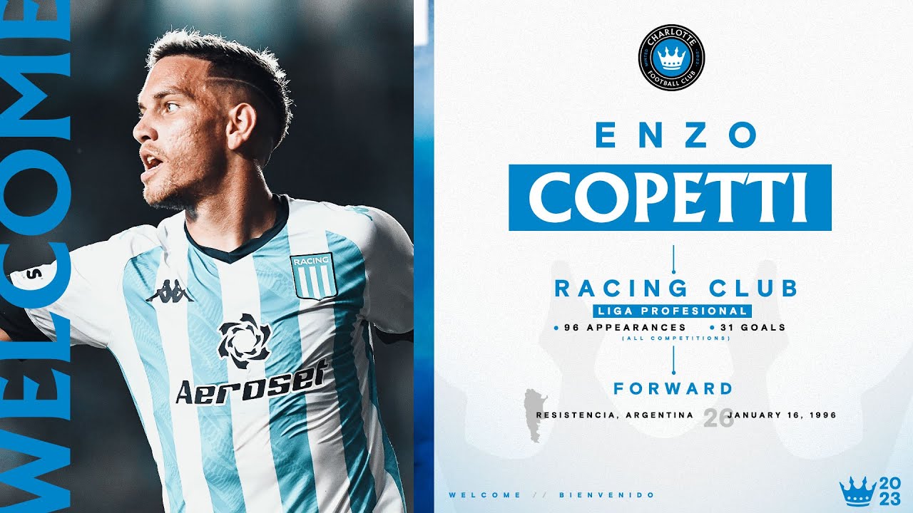 Welcome to the Queen City, Enzo Copetti