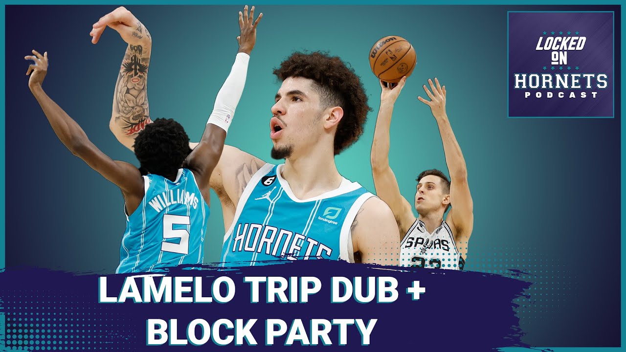 Is LaMelo Ball getting more trip-dub chances with Mason Plumlee gone + Hornets block party vs. Spurs