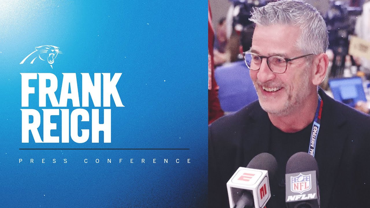 Frank Reich speaks at league meetings