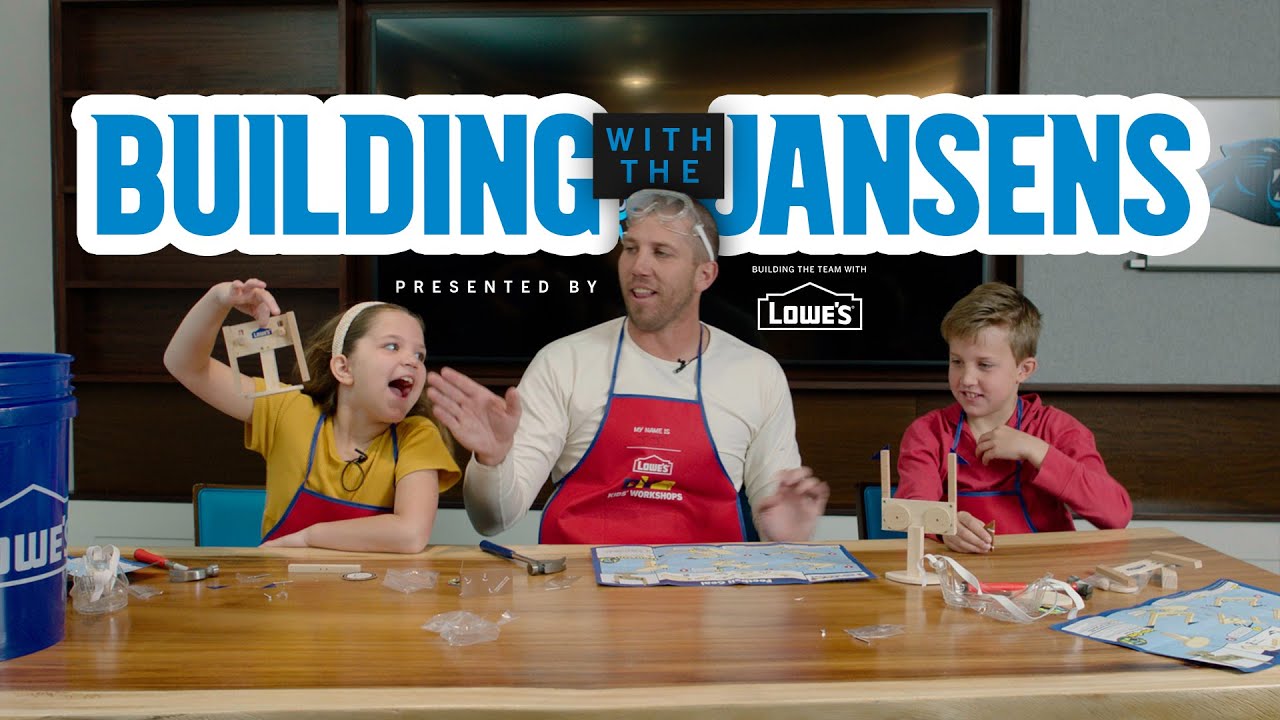 J.J. Jansen and Family Get Crafty - with a Lowe's DIY Field Goal Post