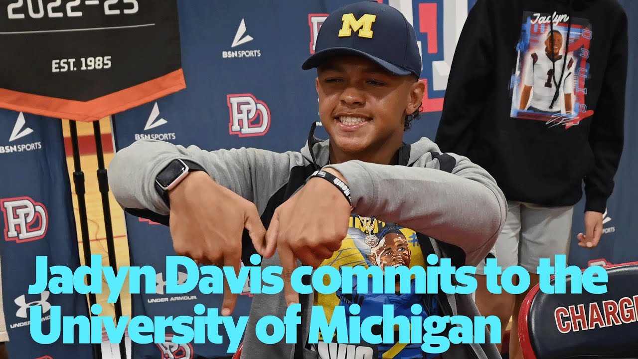 Jadyn Davis commits to the University of Michigan