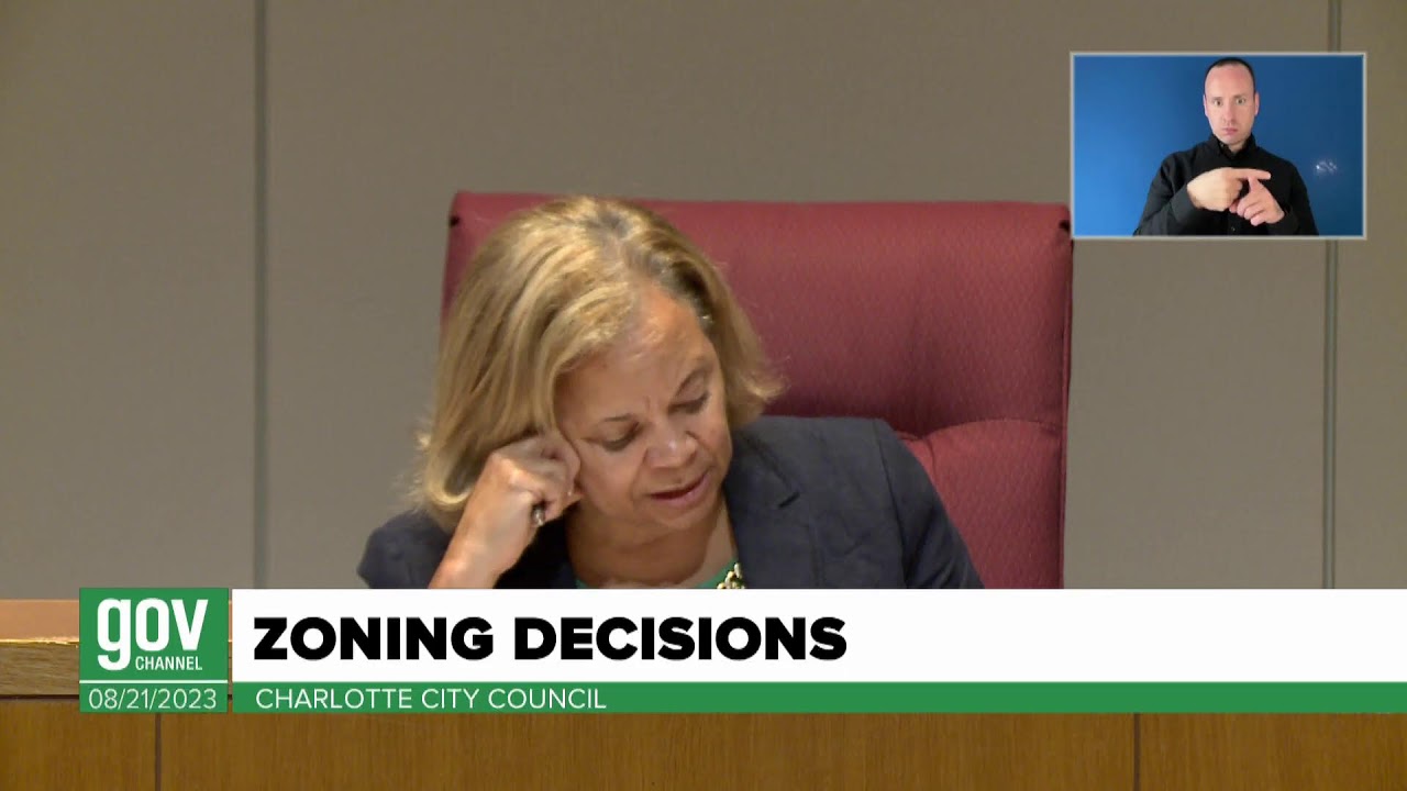 Charlotte City Council Zoning Meeting - August 21, 2023