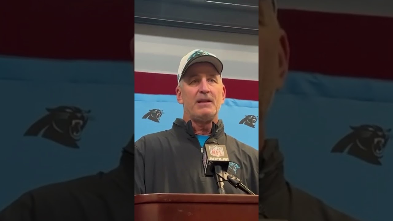 #carolinapanthers head coach Frank Reich discusses team's loss to #atlantafalcons in season opener