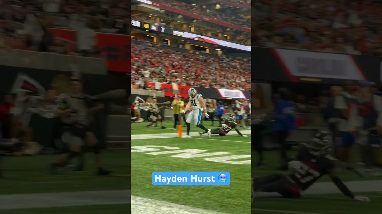 TOUCHDOWN 🏈 #panthers #HaydenHurst #atlanta