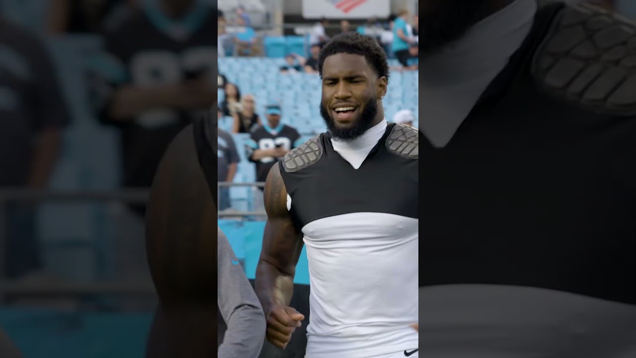Where are his shoes 😳  #panthers #nfl #mondaynightfootball