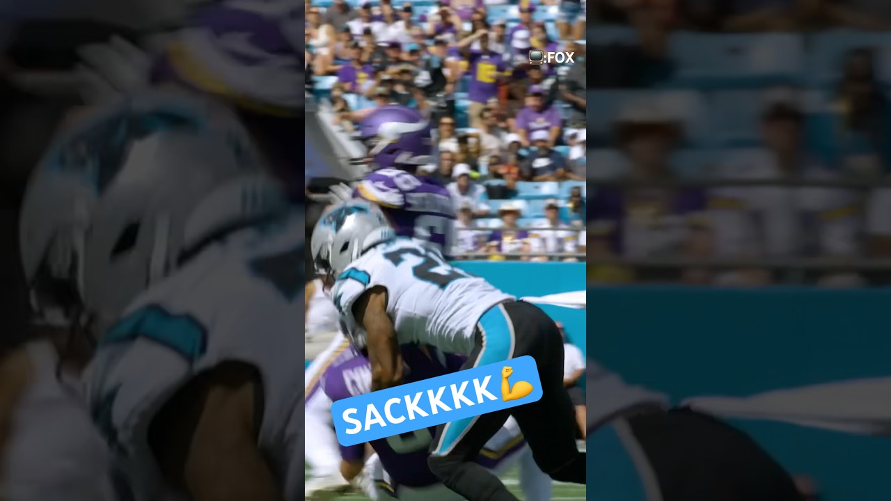 Jeremy Chinn on the sack🤝 #nfl #JeremyChinn #panthers