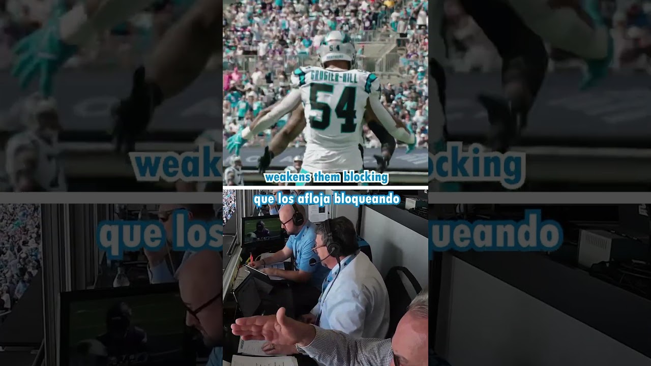 The spanish broadcast is always a good time! #nfl #panthers #spanish #interception