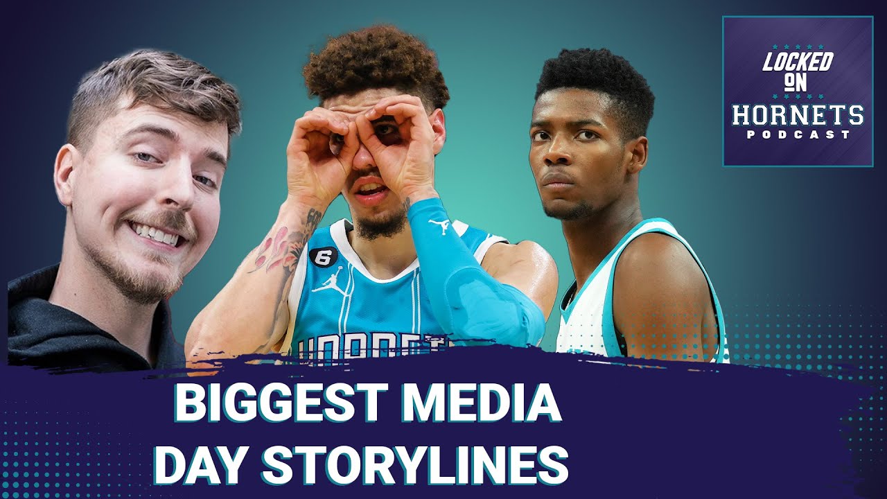 Media Day: LaMelo Ball's ankle braces, Brandon Miller ready now and  @MrBeast  partners with Hornets