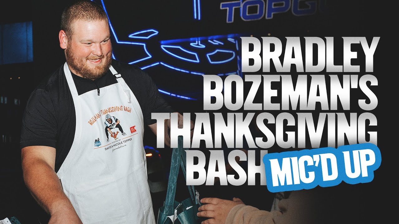 Bradley Bozeman's Thanksgiving Bash | Carolina Panthers