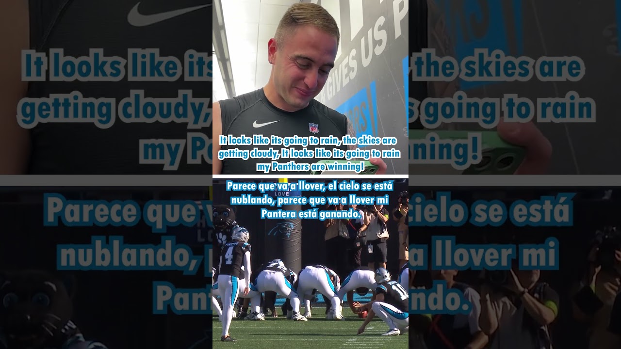 Eddie Pineiro Reacts to Spanish Radio Call of Game Winning Kick  #nfl #panthers #eddiepineiro