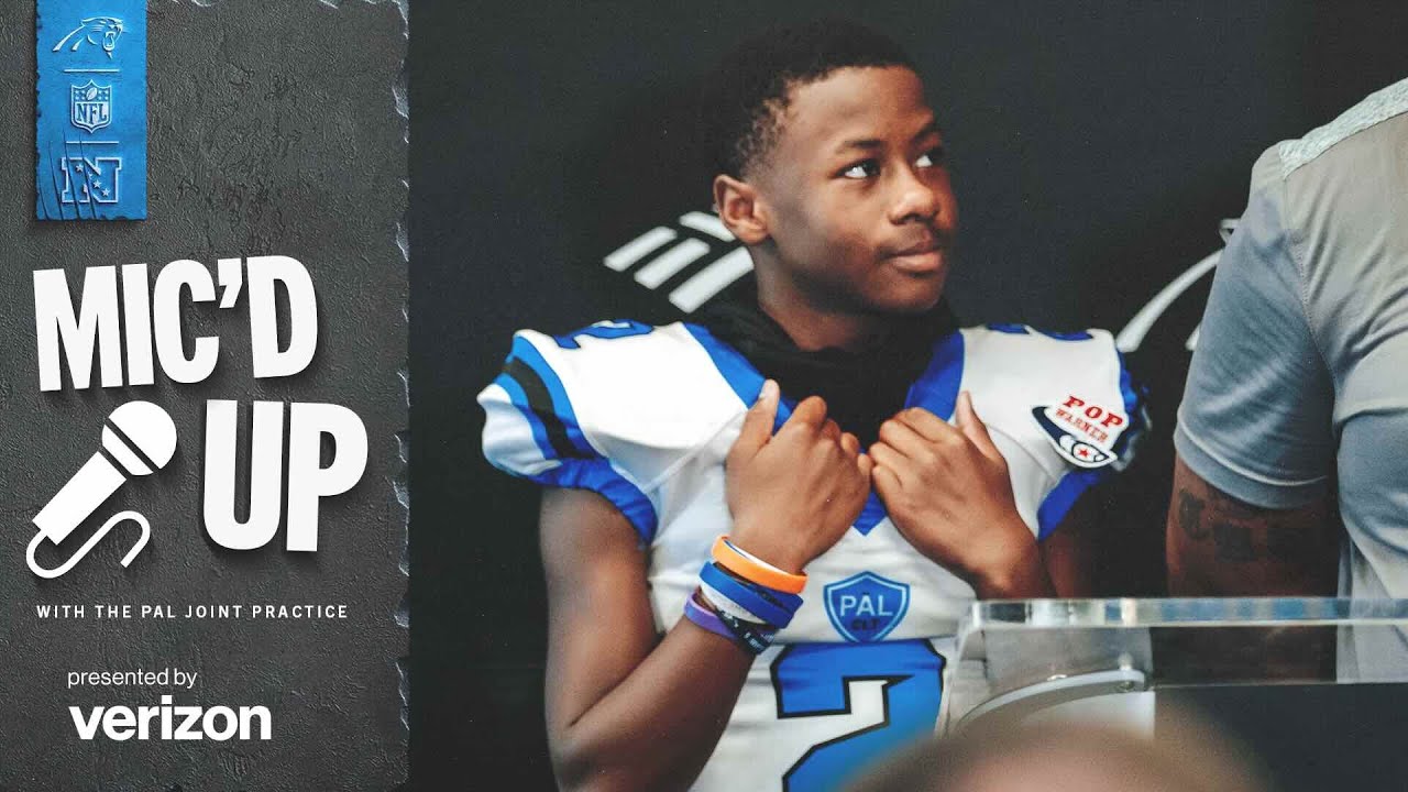 11-Year-Old Chase Murray is Mic'd Up for Joint Practice with the Carolina Panthers