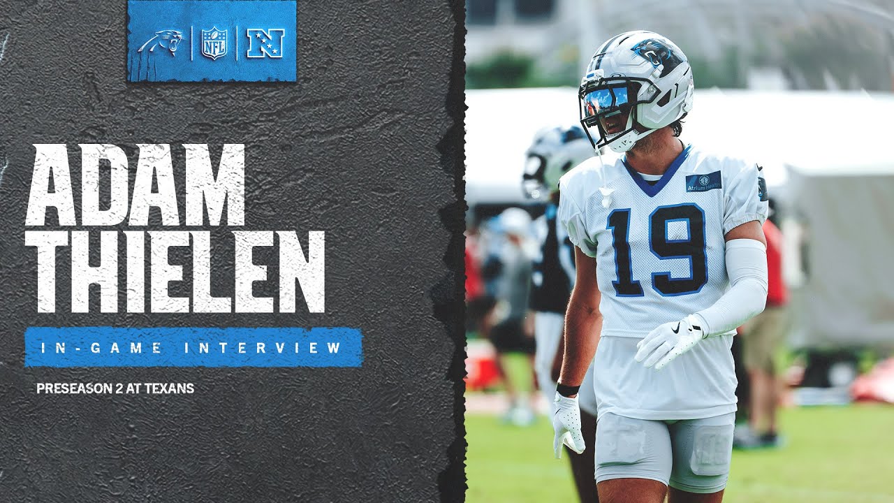 Adam Thielen in-game interview vs. the Houston Texans