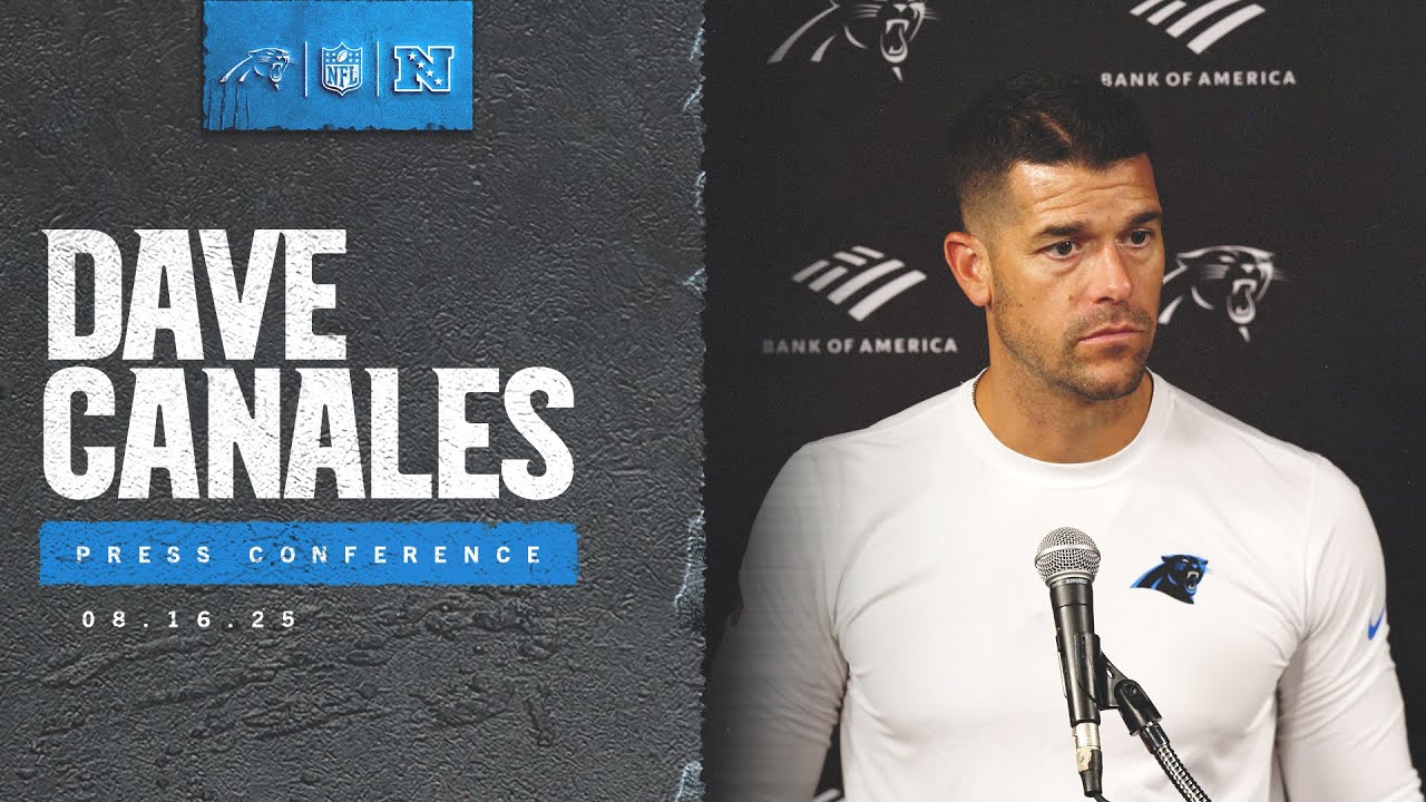 Dave Canales addresses the media following the Panthers second preseason game | Carolina Panthers